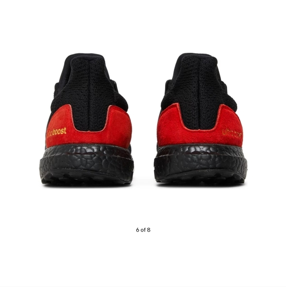 Adidas Ultra Boost DNA Black Red. Running shoe, size 9 men's. - Picture 2 of 6
